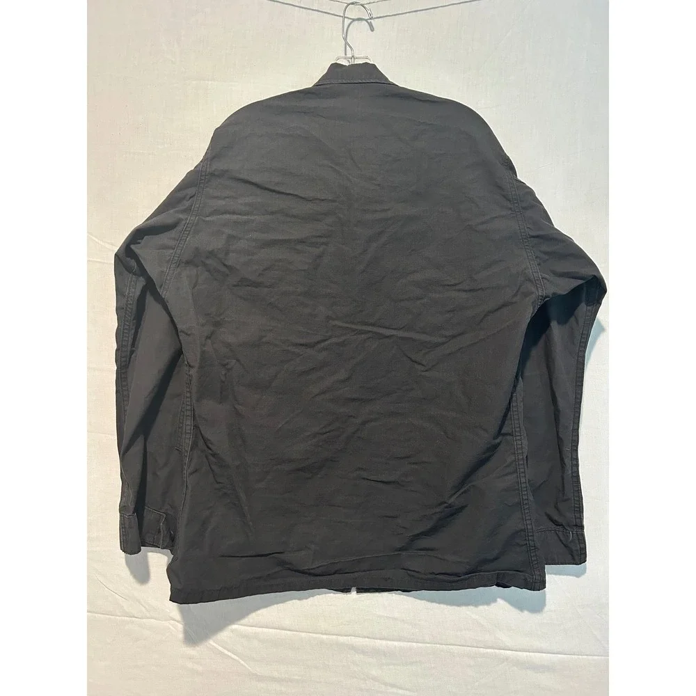 Propper Mens Black Cotton Ripstop Tactical Field Jacket Utility Coat M/L F5454